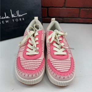 Nicole Miller Brita Pink Multi‎ 2 Sneakers Size 8